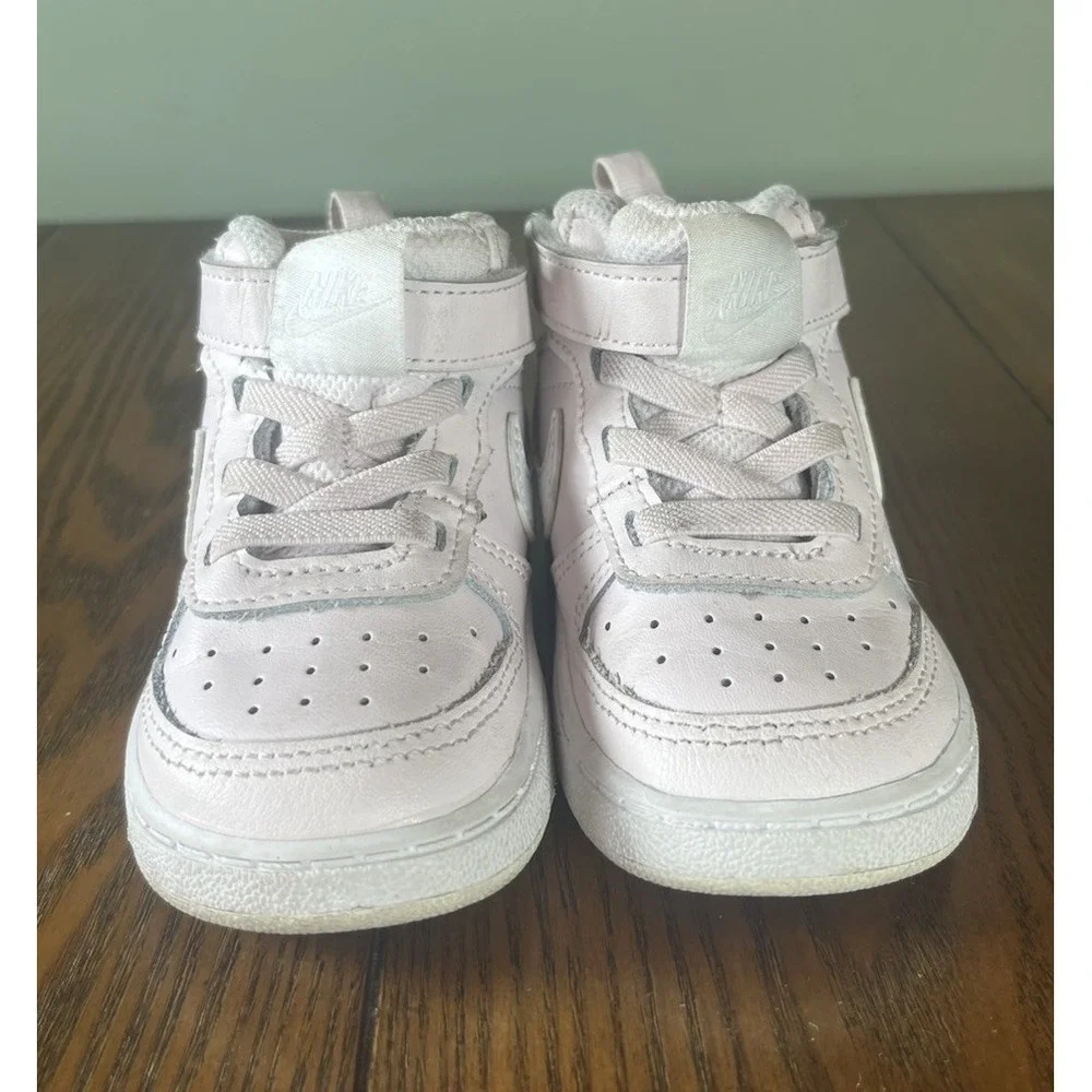 Nike Court Borough Mid 2 Sneakers CD7784-601 Toddler 6C Light Pink All Day Play